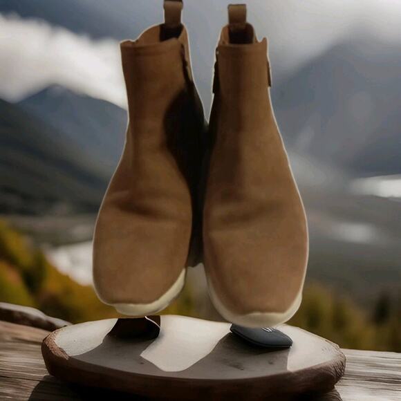 Cole Haan Shoes - Cole Haan Women ZeroGrand Waterproof Side Zip Boots Brown Suede Ankle Boots 10B